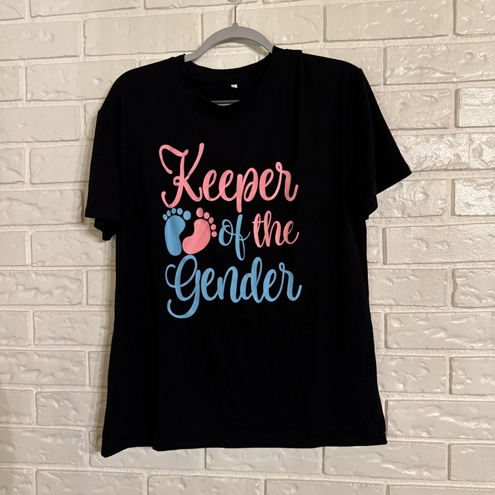 Keeper Of The Gender T-Shirt Womens Black Size‎ L